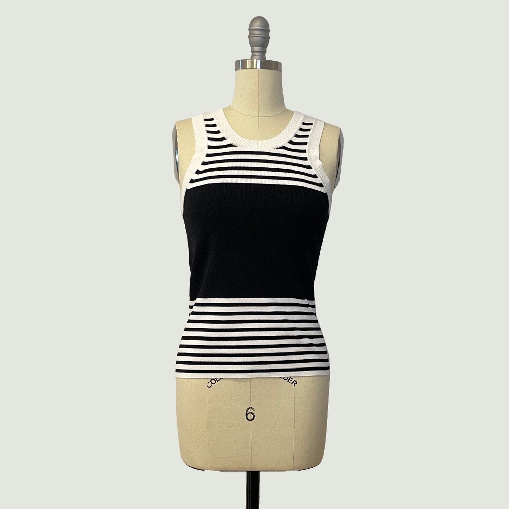 Tanya Taylor - Bonnie Striped Knit Sweater Tank Top - NWT